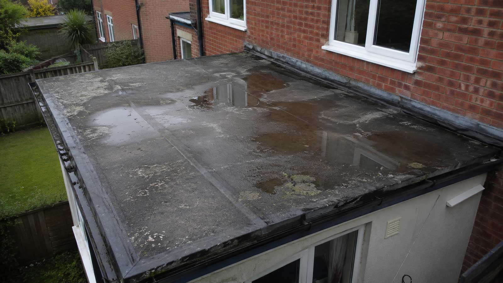 Roofing illustration for flat roof repairs in wigan